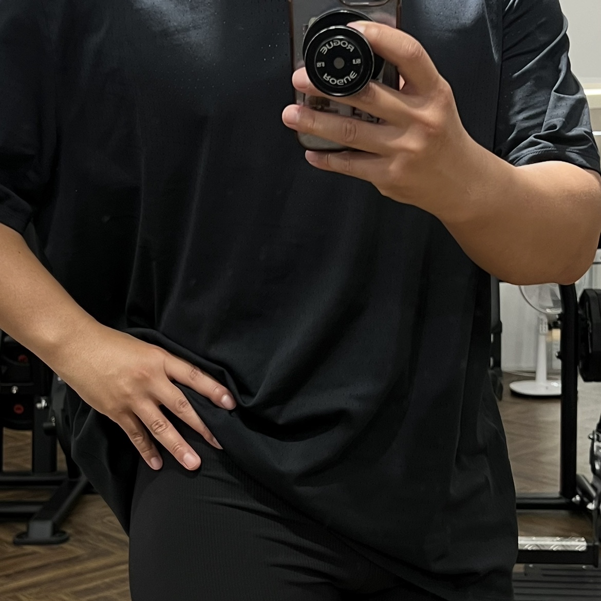UVU Half Tight 2.0 Black, Nike Aeroswift Dri-Fit ADV Short Sleeve Running Top Black Summit White - Asia 착용 스타일 - 3
