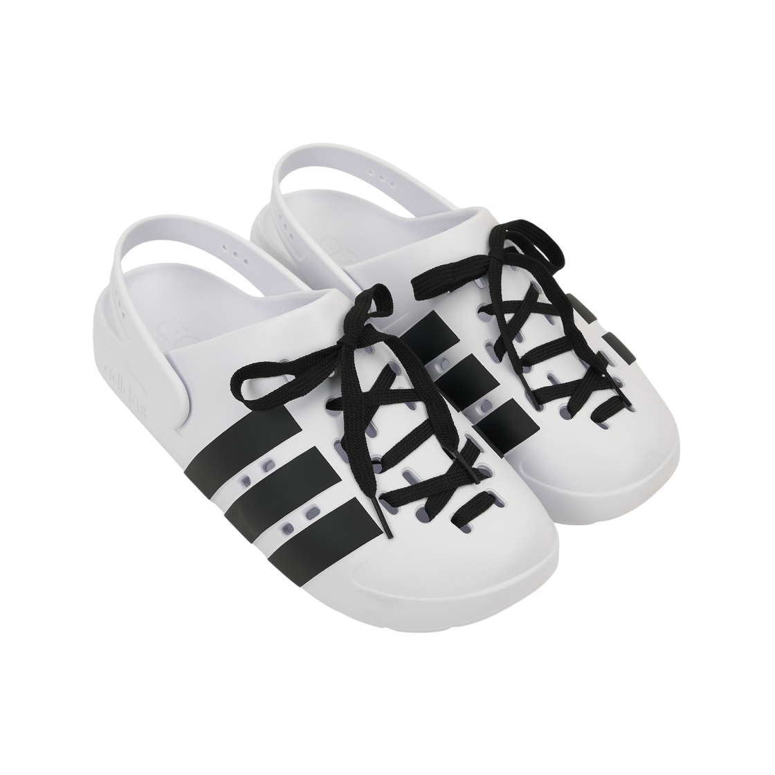 아디다스 스포츠웨어 아딜렛 클로그 2.0 클라우드 화이트 코어 블랙(Adidas Sportswear Adilette Clog 2.0 Cloud White Core Black) - 4