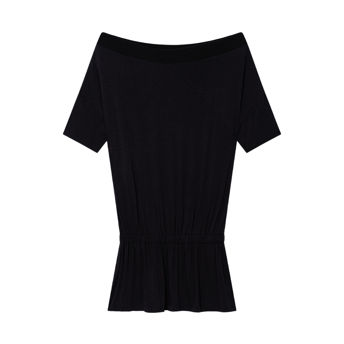 어글리쉐도우 드레이프 밴드 오프숄더(블랙)(Uglyshadow Drape Band Off-Shoulder Top(Black))