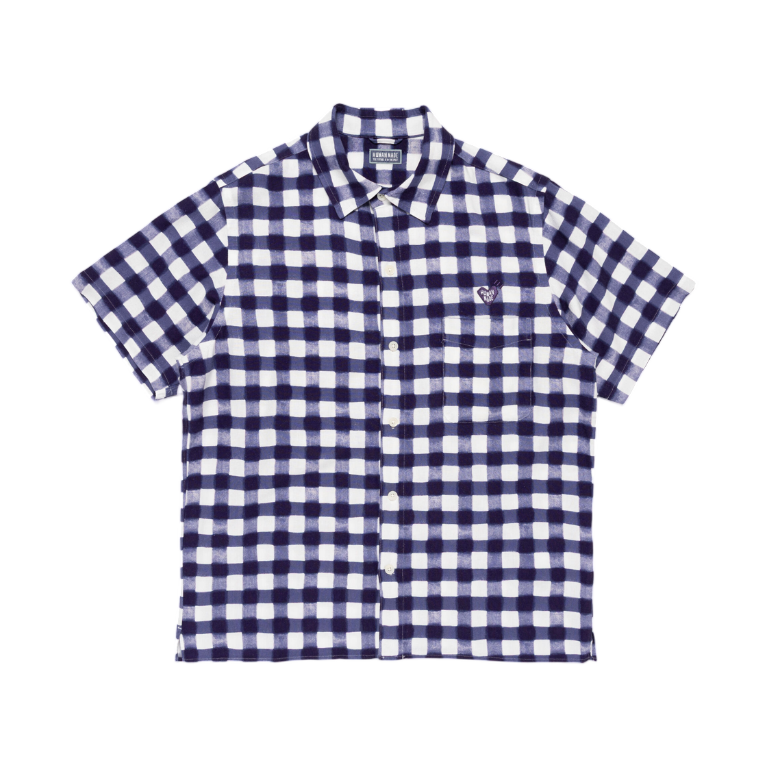HM31SH039 Human Made Ningensei Kusakizome Shirt Navy