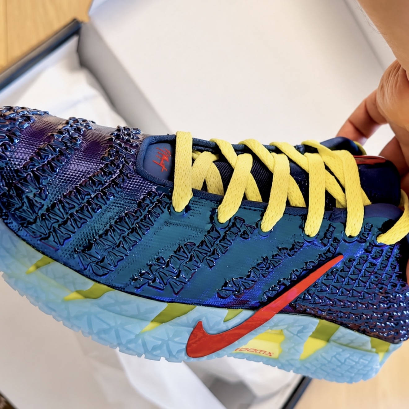 Nike Ja 3 EP Blue Chill Fire Red 착용 스타일
