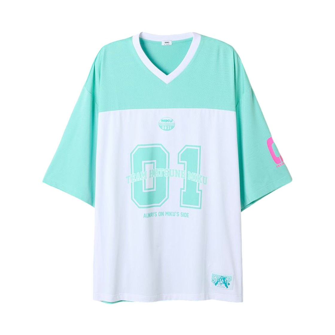 SPRLG37U16-84 Spao x Hatsune Miku Football Jersey Mint