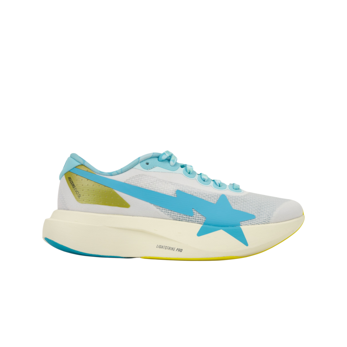 아디다스 x 베이프 아디제로 EVO SL 코어 화이트 메탈릭 골드(Adidas x BAPE Adizero EVO SL Core White Metallic Gold) - 1