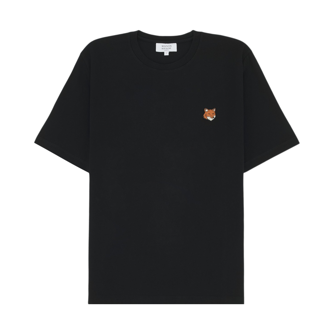 메종 키츠네 폭스 헤드 레귤러 티셔츠 블랙(Maison Kitsune Fox Head Regular T-Shirt Black)