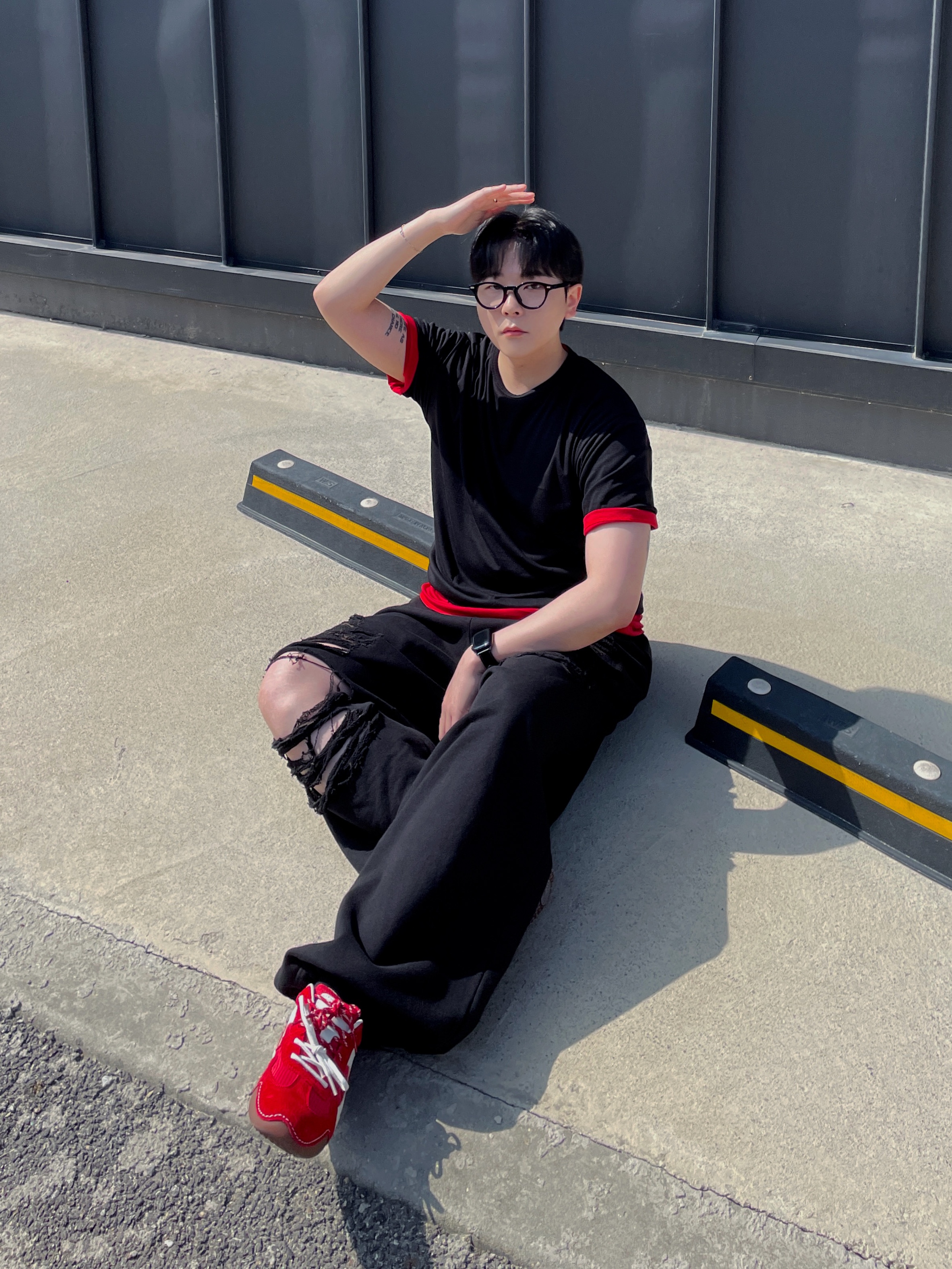 Treemingbird TMB String Backpack Black 착용 스타일 - 2