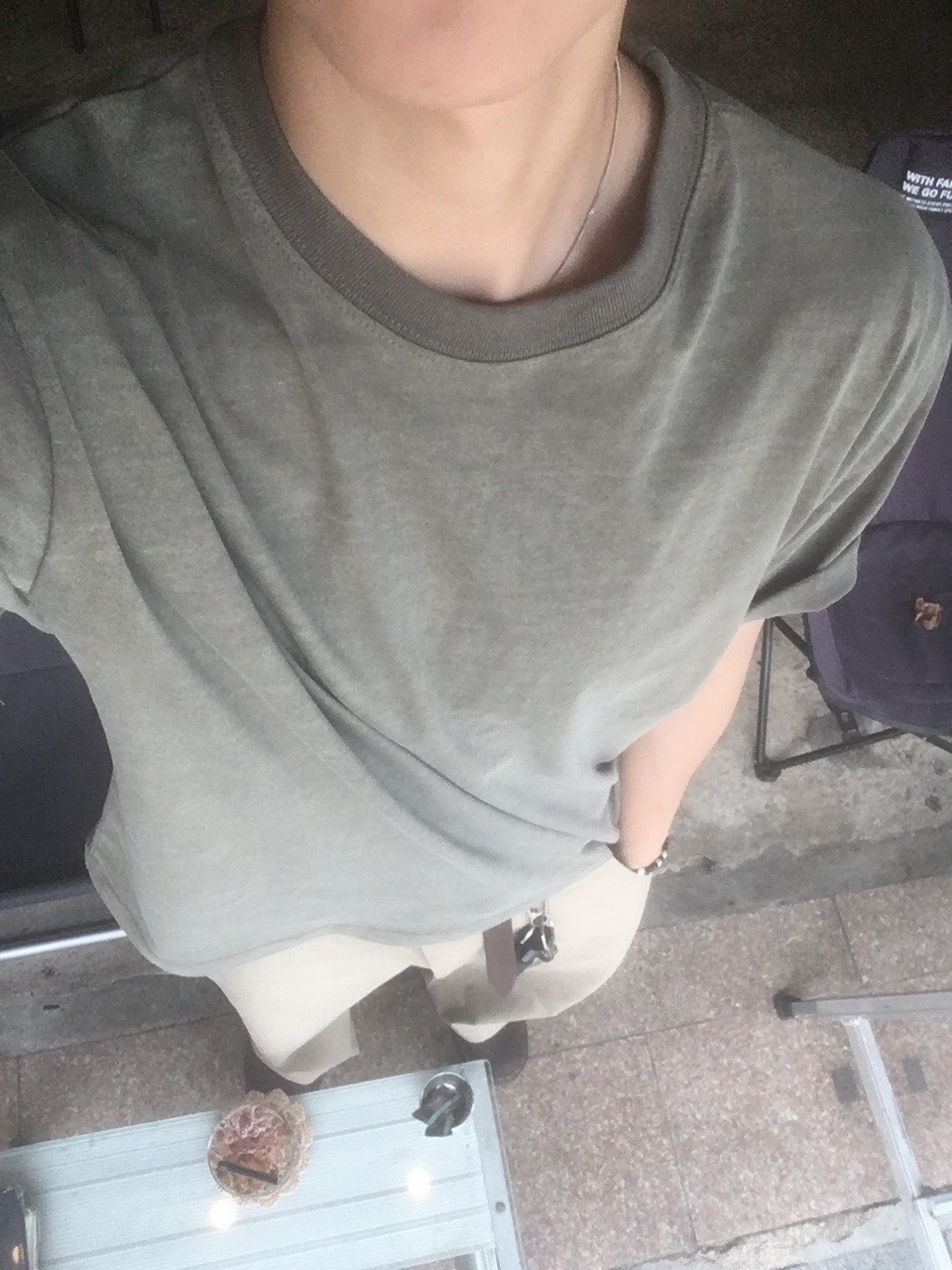 Rust And Stone Ras String Ball Cap Khaki, Dr. Martens 1461 Crazy Horse Dark Brown 착용 스타일 - 4