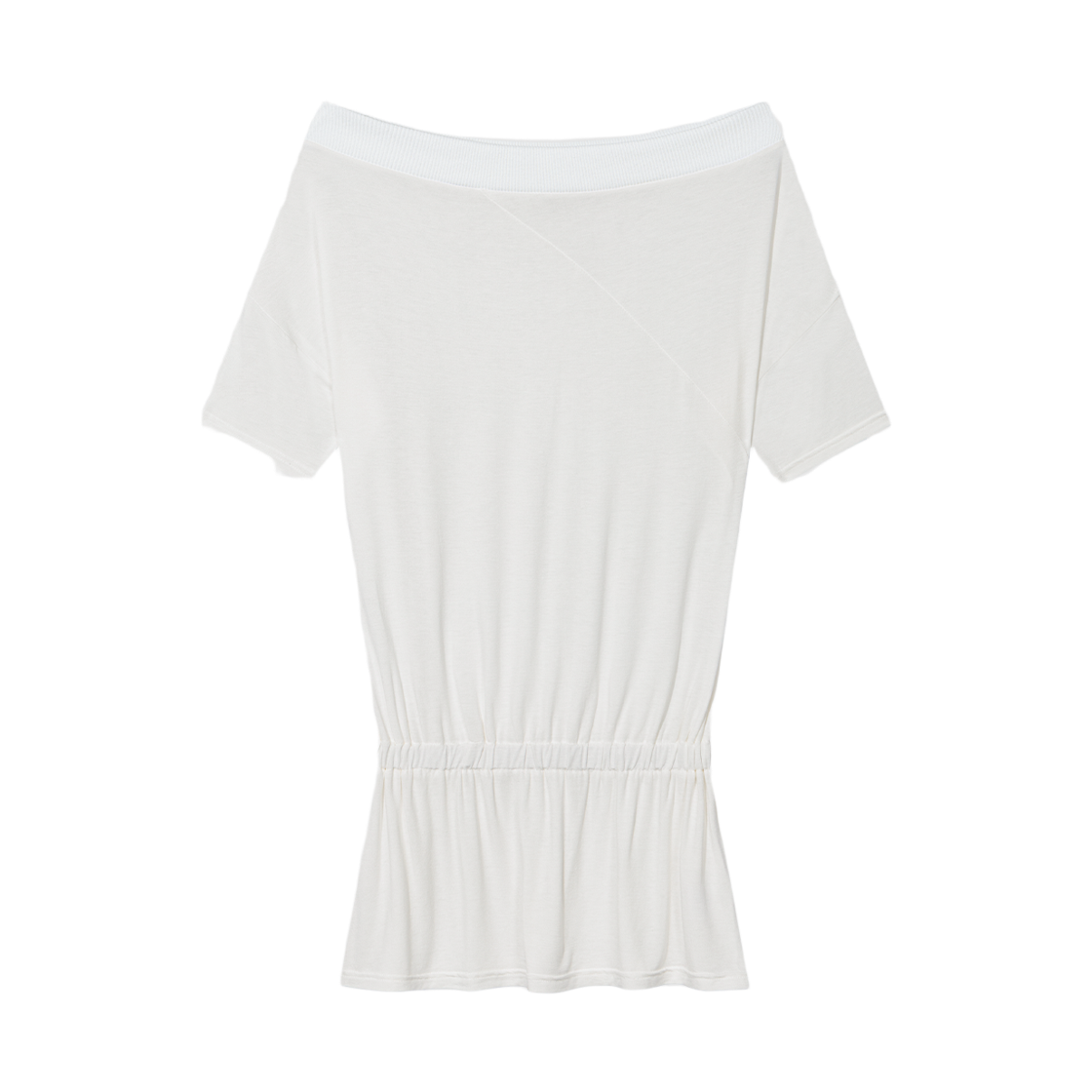 어글리쉐도우 드레이프 밴드 오프숄더(아이보리)(Uglyshadow Drape Band Off Shoulder Top(Ivory))