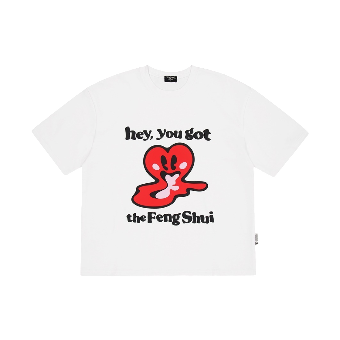 펑쉐이 멜팅 하트 티셔츠 화이트(Fengshui Melting Heart T-Shirt White)
