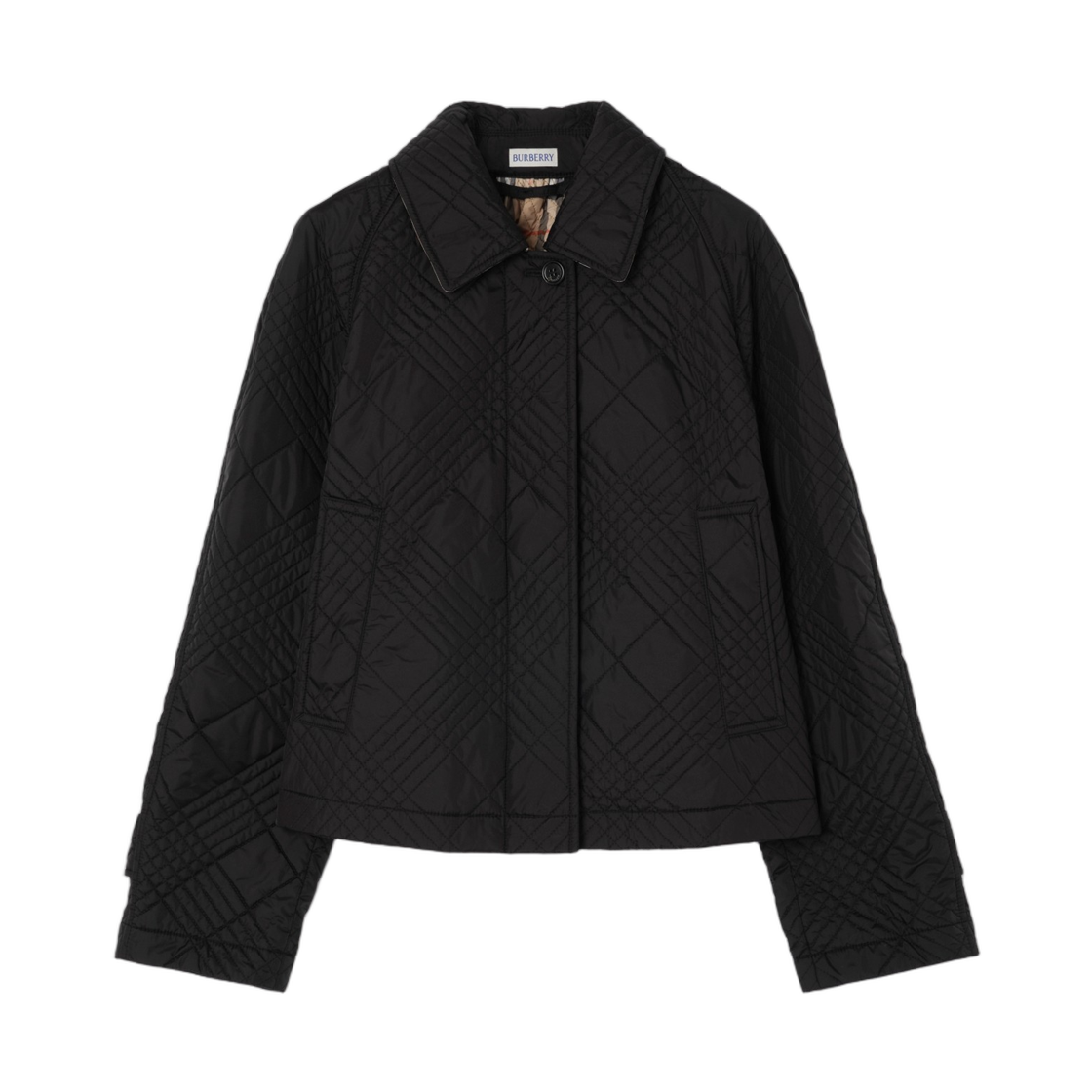 8127123 (W) Burberry Quilted Nylon Tiffield Jacket Black