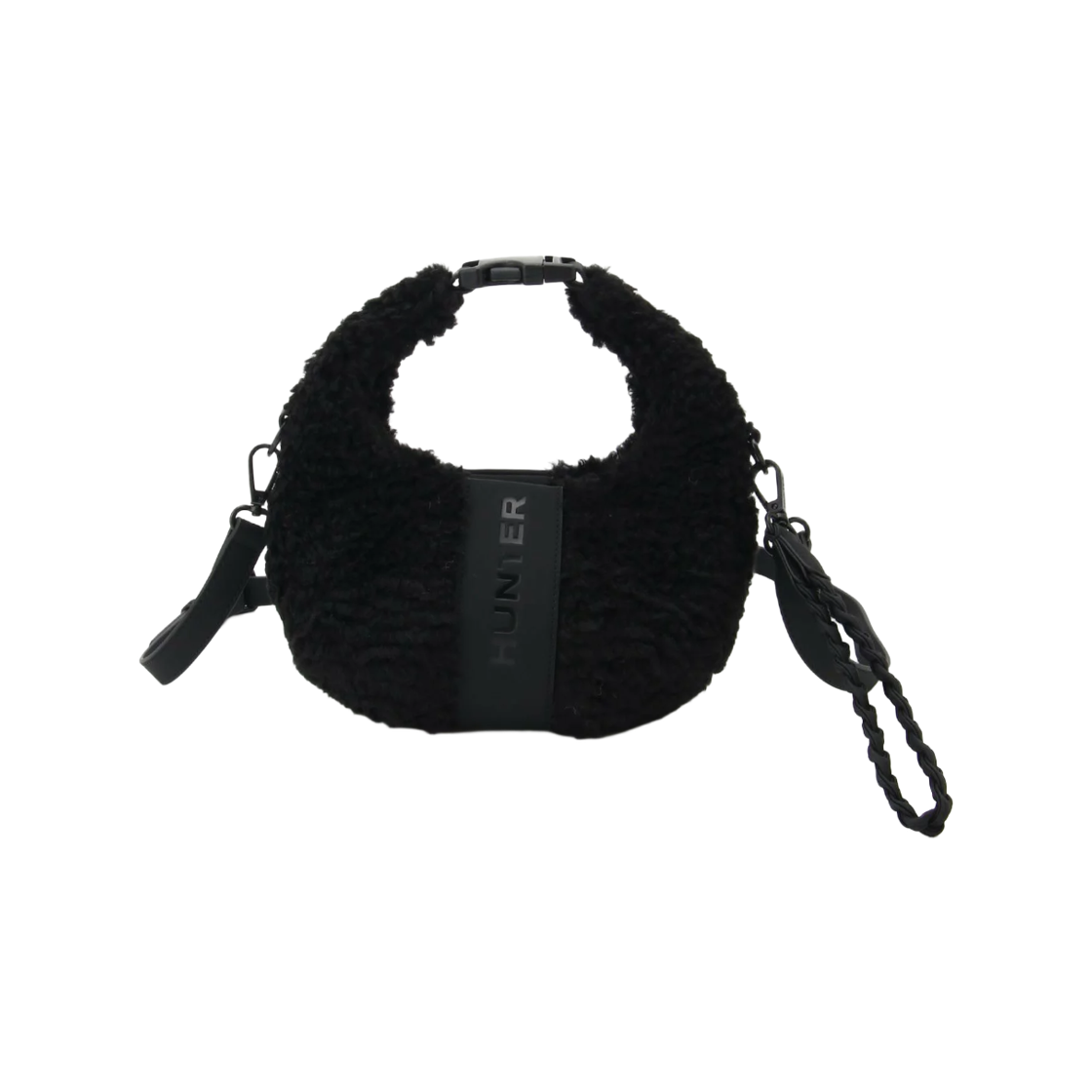 헌터 부클 미니 크로스바디백 블랙(Hunter Boucle Mini Crossbody Bag Black)