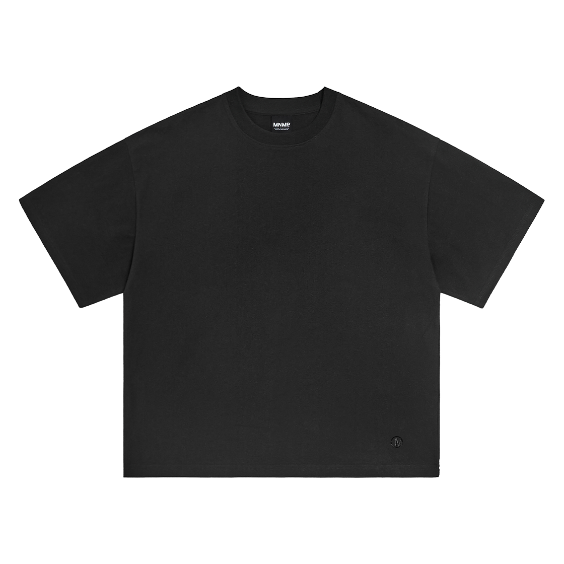 MST181CBK MINIMALPROJECT Refined Crop Short Sleeve T-Shirt MST181C Black