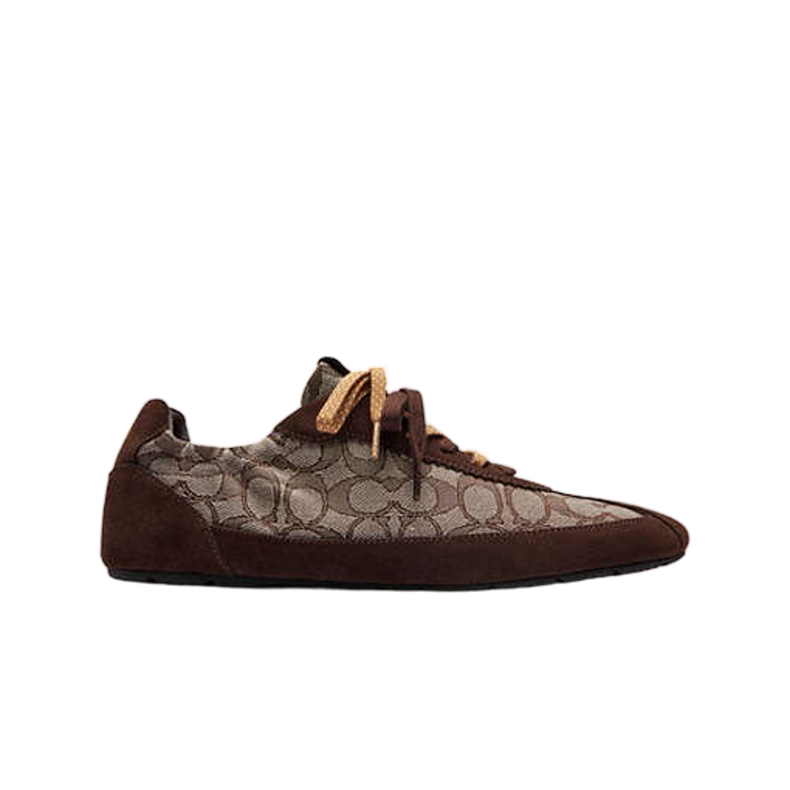 코치 소프트 스니커즈 시그니쳐 자카드 메이플 오크(Coach Soft Sneaker in Signature Jacquard Maple Oak)