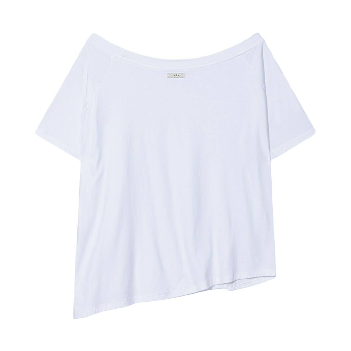 어글리쉐도우 언발란스 버튼 숄더 탑(화이트)(Uglyshadow Unbalance Button Shoulder Top(White)) - 2