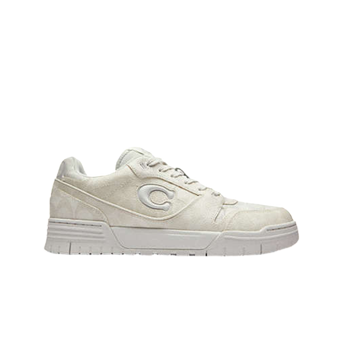 (W) 코치 소호 스니커즈 시그니쳐 화이트((W) Coach Soho Sneaker in Signature White)