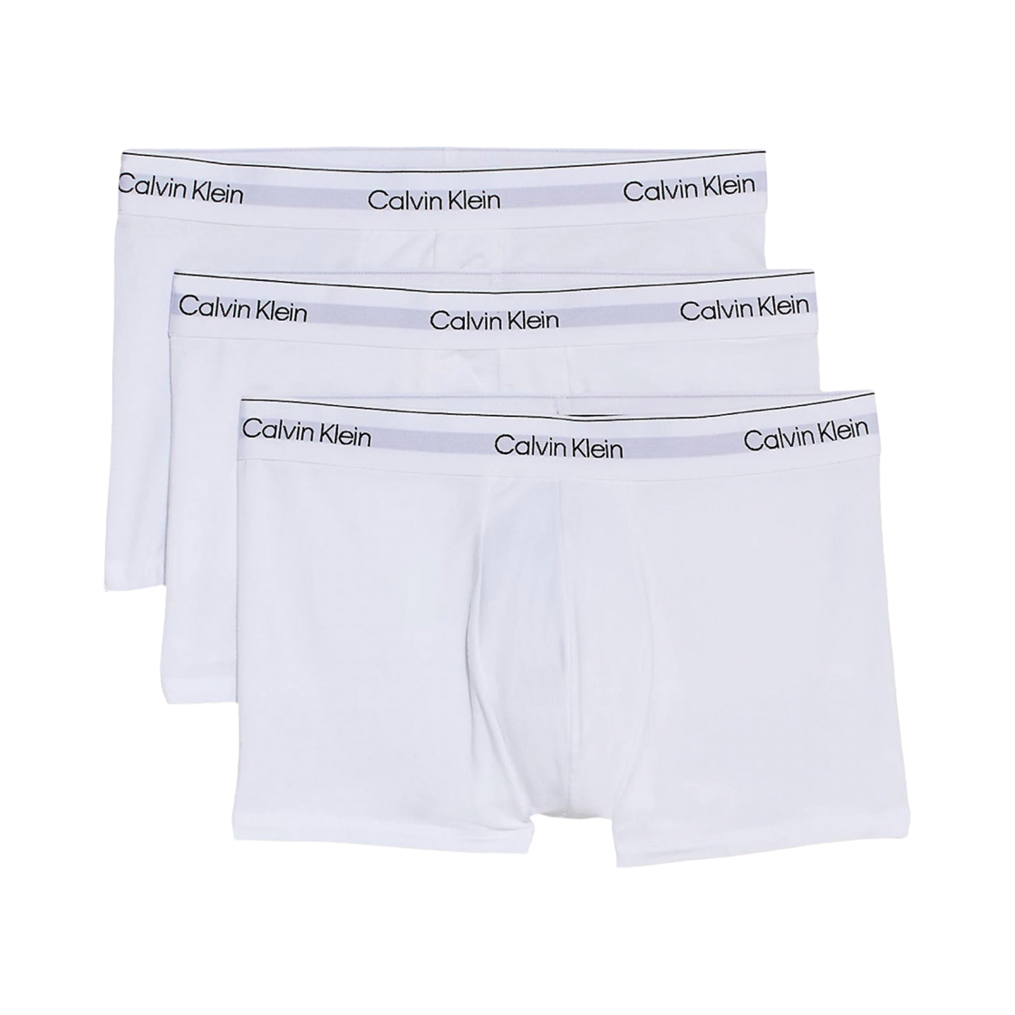 LV00NB4392100 Calvin Klein Icon Cotton Stretch 3-pack Trunks White