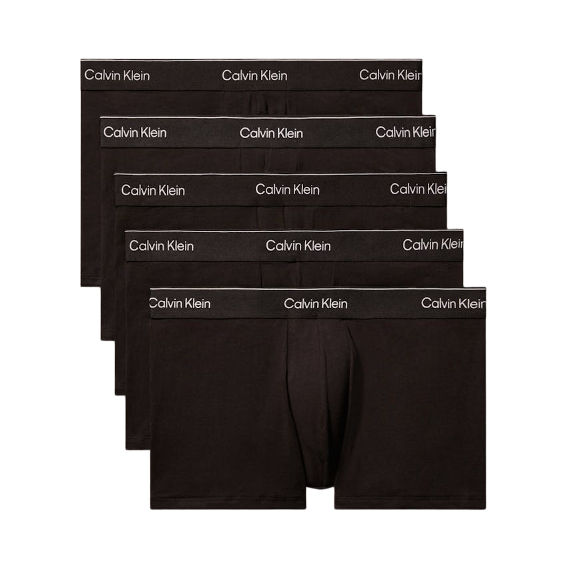 NB4393TM6 Calvin Klein Icon Cotton Stretch 5-pack Trunks Black