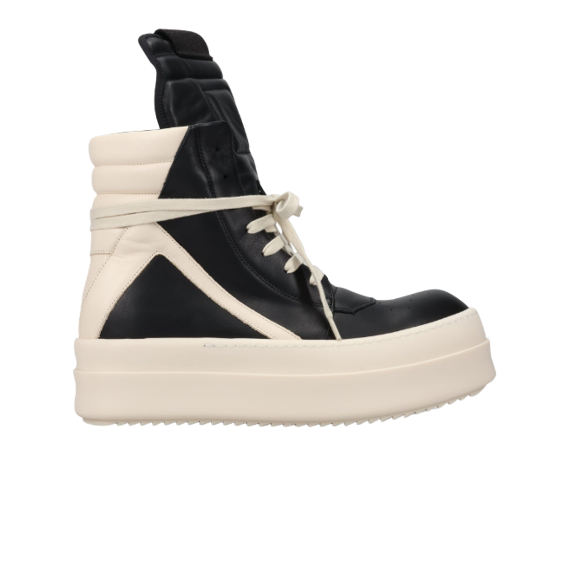 릭 오웬스 메가 범퍼 지오바스켓 블랙 밀크(Rick Owens Mega Bumper Geobasket Black Milk)