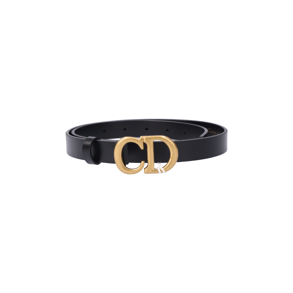 IT9C393MIF6P Dior B0042CWGH Black Leather Saddle Belt