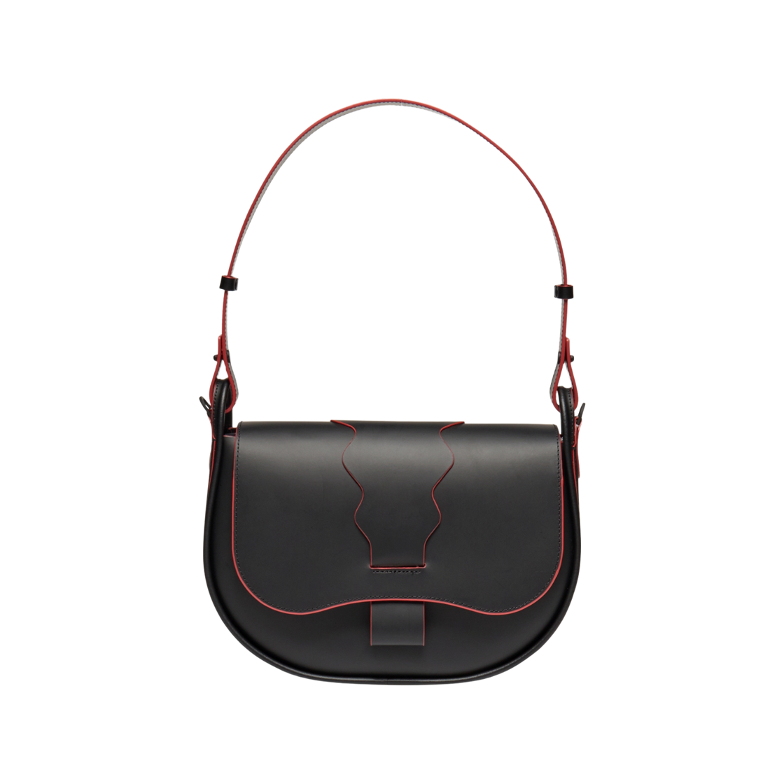 3183B255-001 Onitsuka Tiger Shoulder Bag Black Red