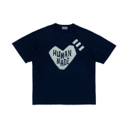 Human Made Ningensei Aizome Heart T-Shirt Indigo