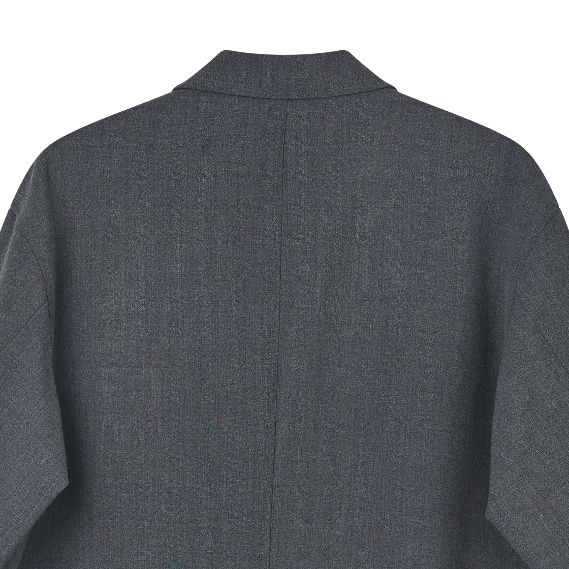 아크릴 플렉스 더블 브레스티드 자켓 차콜 - 26FW(AKRYL Flex Double Breasted Jacket Charcoal - 26FW) - 6