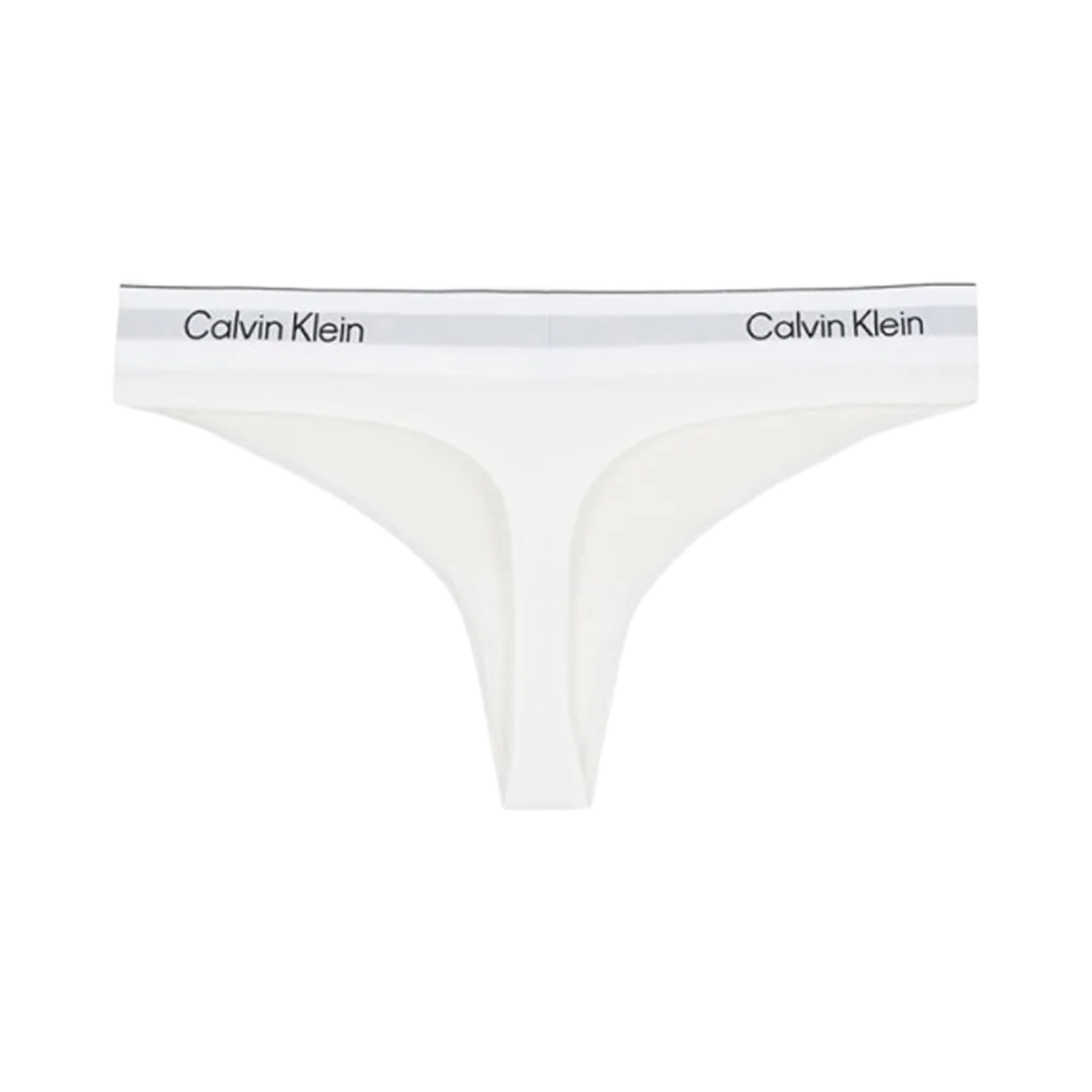 (W) 캘빈 클라인 아이콘 코튼 모달 통 화이트((W) Calvin Klein Icon Cotton Modal Thong White) - 2