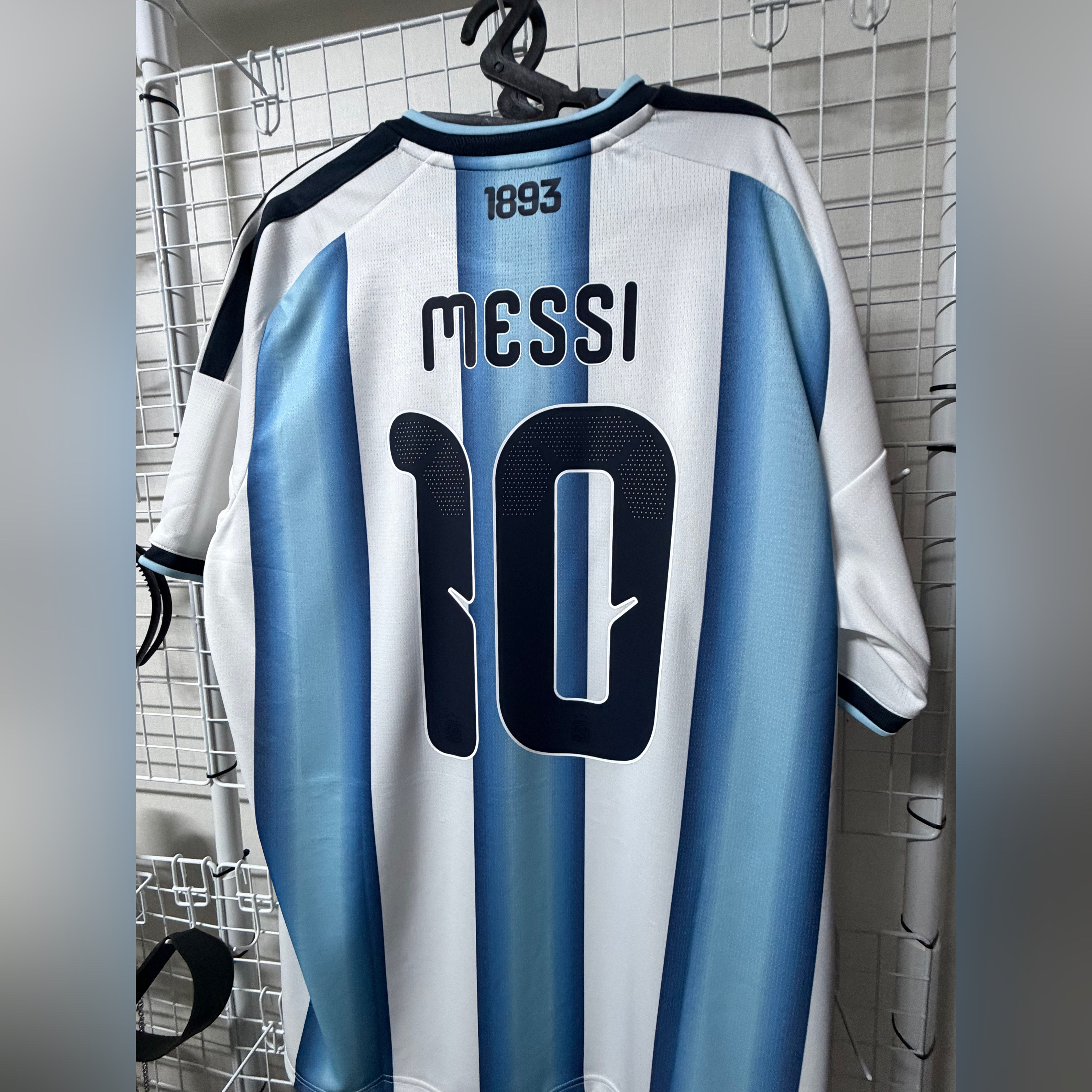 Adidas Argentina 2026 Home Jersey White Icey Blue - KR Sizing (Non Marking Ver.) 착용 스타일