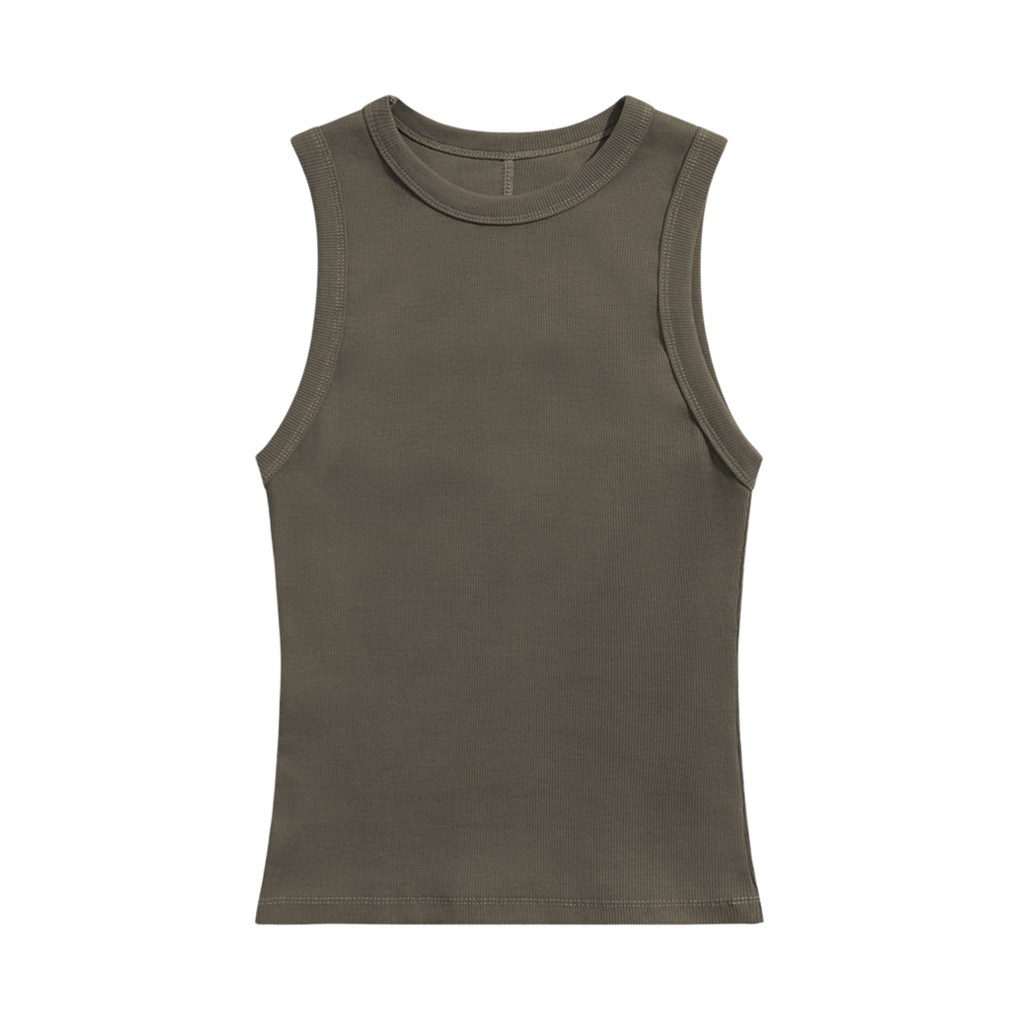 미니멀프로젝트 소프트 립 슬리브리스 탑 MSL101 카키(MINIMALPROJECT Soft Rib Sleeveless Top MSL101 Khaki)