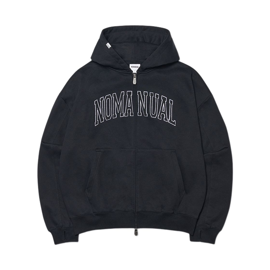 NMWF52HD07BLK NOMANUAL B.A Hooded Zip-up Black