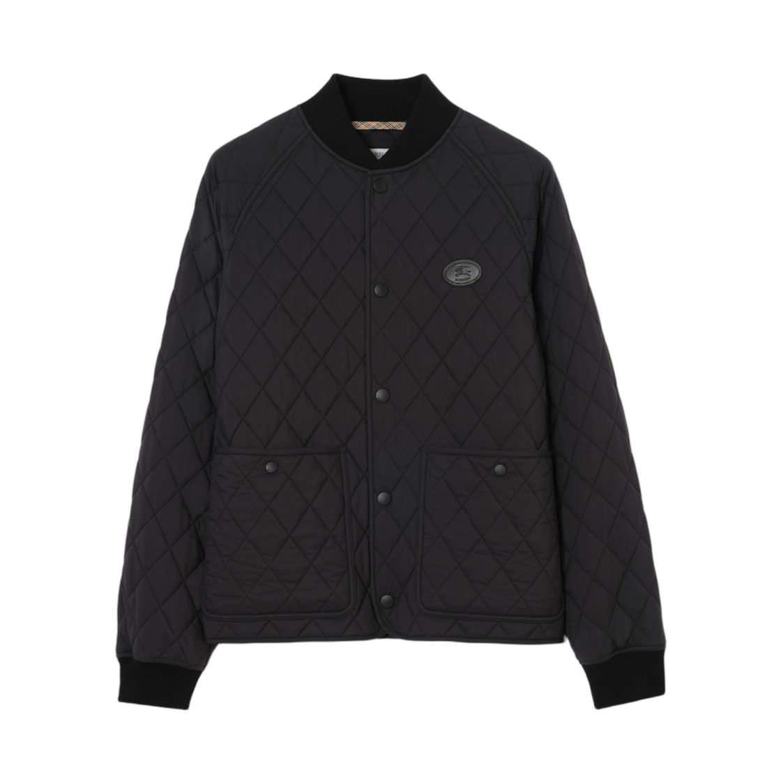 8122552 Burberry Quilted Nylon Jacket Black