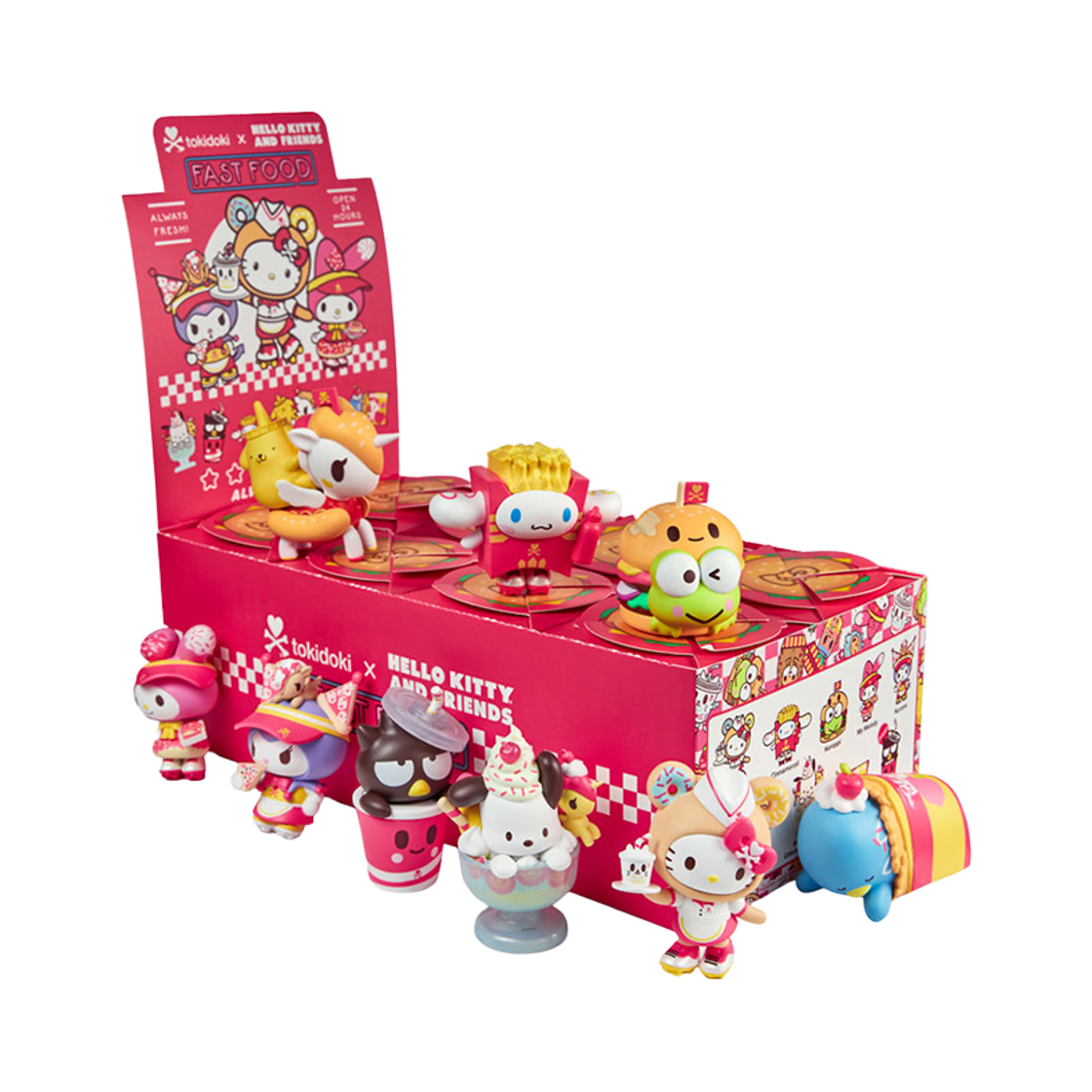 킨키로봇 헬로키티 프린즈 패스트푸드 랜덤 피규어 (2607009)(KINKIROBOT Hello Kitty And Friends Fast Food)