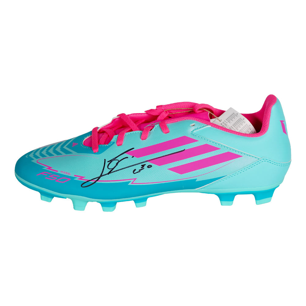 리오넬 메시 사인 축구화 - 아디다스 F50 클럽 메시 FG/MG(Lionel Messi Signed Soccer Cleat - Adidas F50 Club Messi FG/MG) - 1