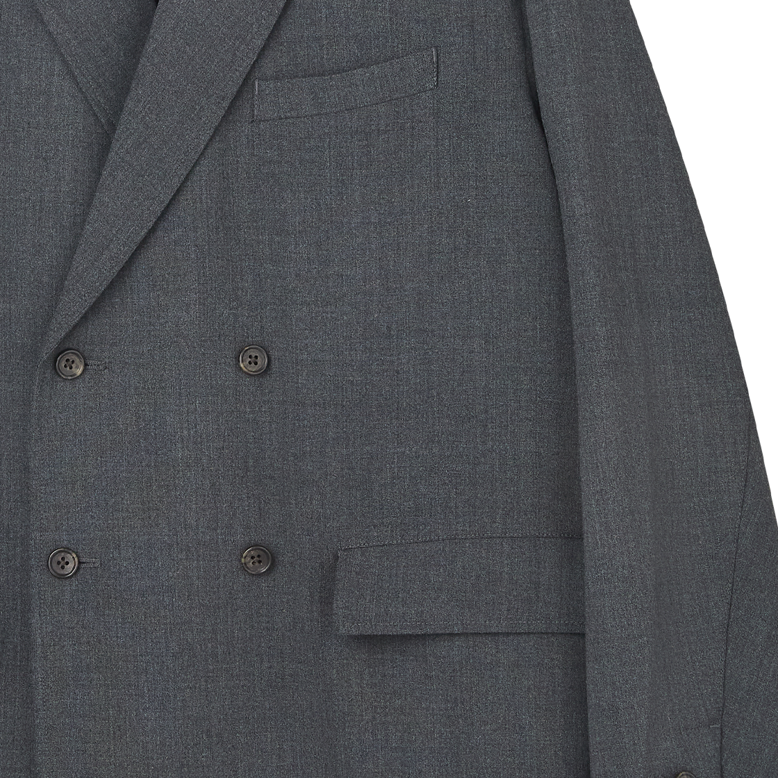 아크릴 플렉스 더블 브레스티드 자켓 차콜 - 26FW(AKRYL Flex Double Breasted Jacket Charcoal - 26FW) - 4