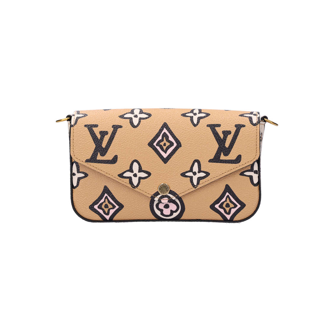 IT9SWC2FFWFW Louis Vuitton Wild at Heart Felicie Strap & Go Bag