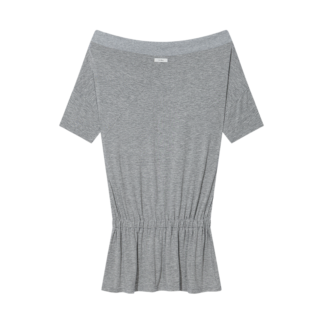 어글리쉐도우 드레이프 밴드 오프숄더(그레이)(Uglyshadow Drape Band Off-Shoulder Top(Grey)) - 2