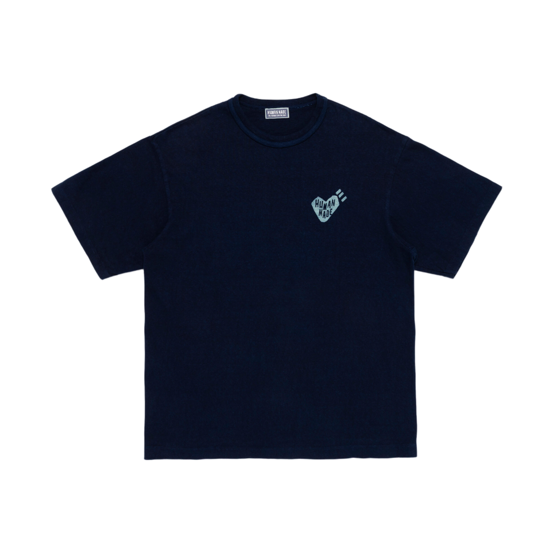 HM31CS081 Human Made Ningensei Aizome Wa Graphic T-Shirt Indigo