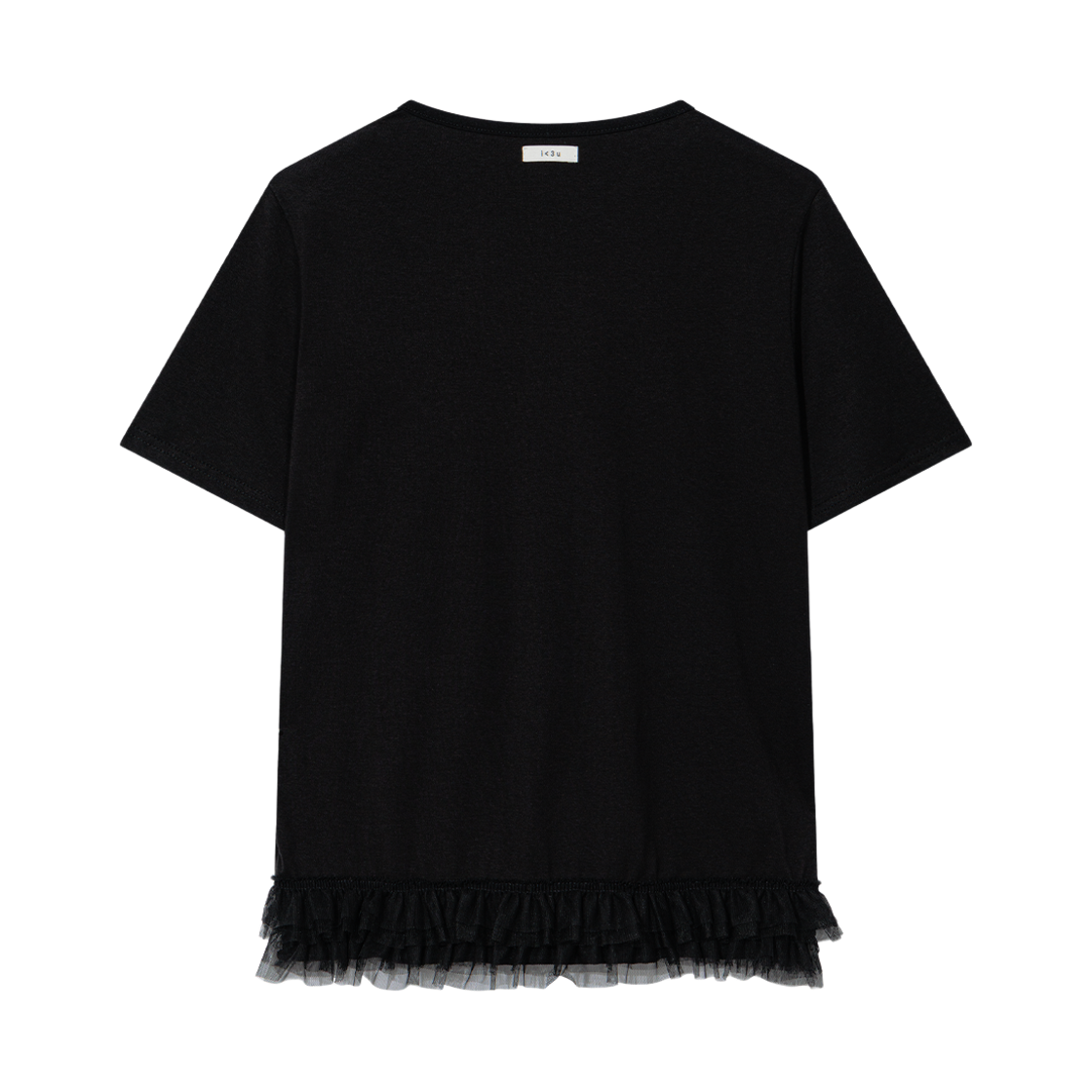 어글리쉐도우 프릴 캉캉 티셔츠(블랙)(Uglyshadow Frill Cancan T-Shirt(Black)) - 2