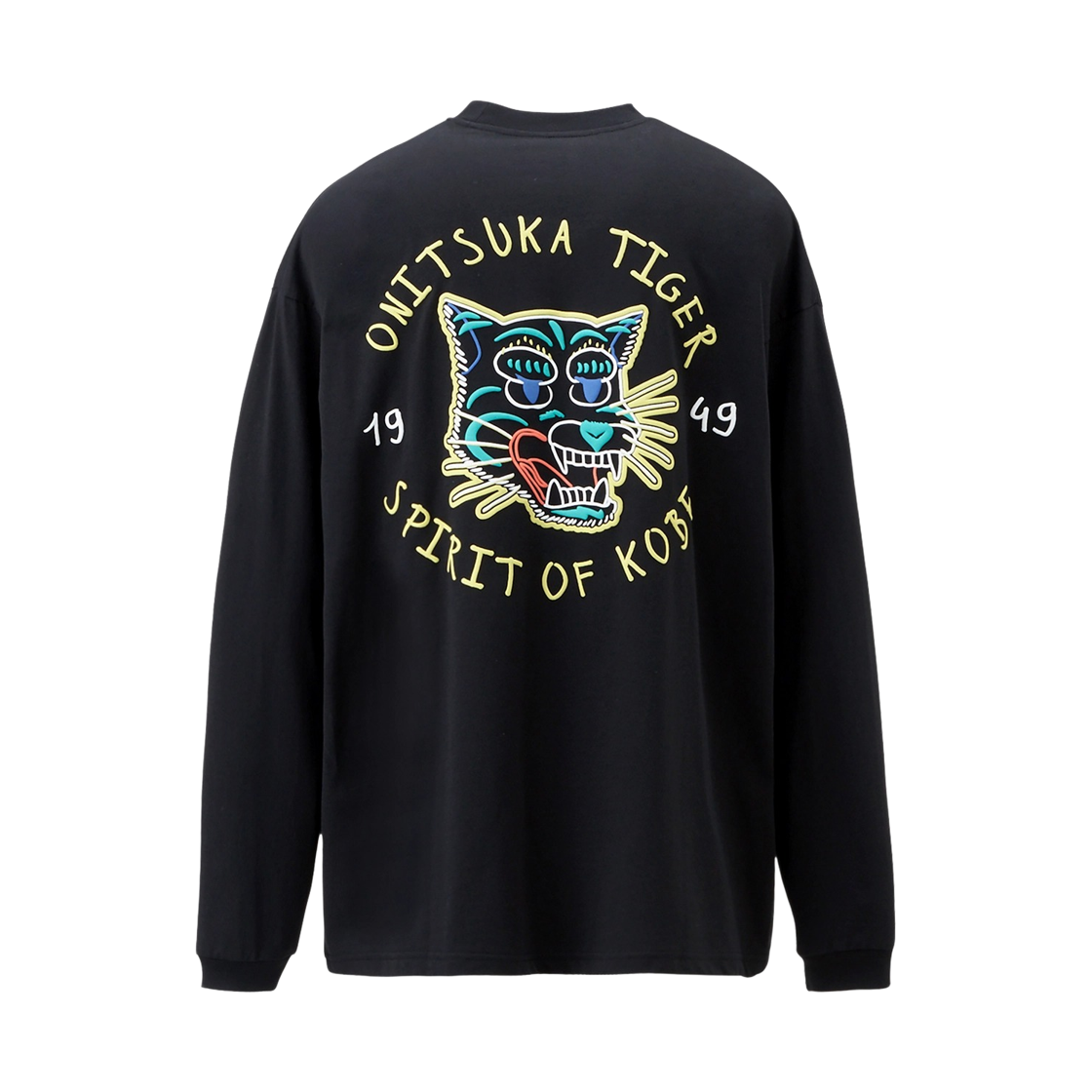 2183B163-001 Onitsuka Tiger Long Sleeve Graphic T-Shirt Black