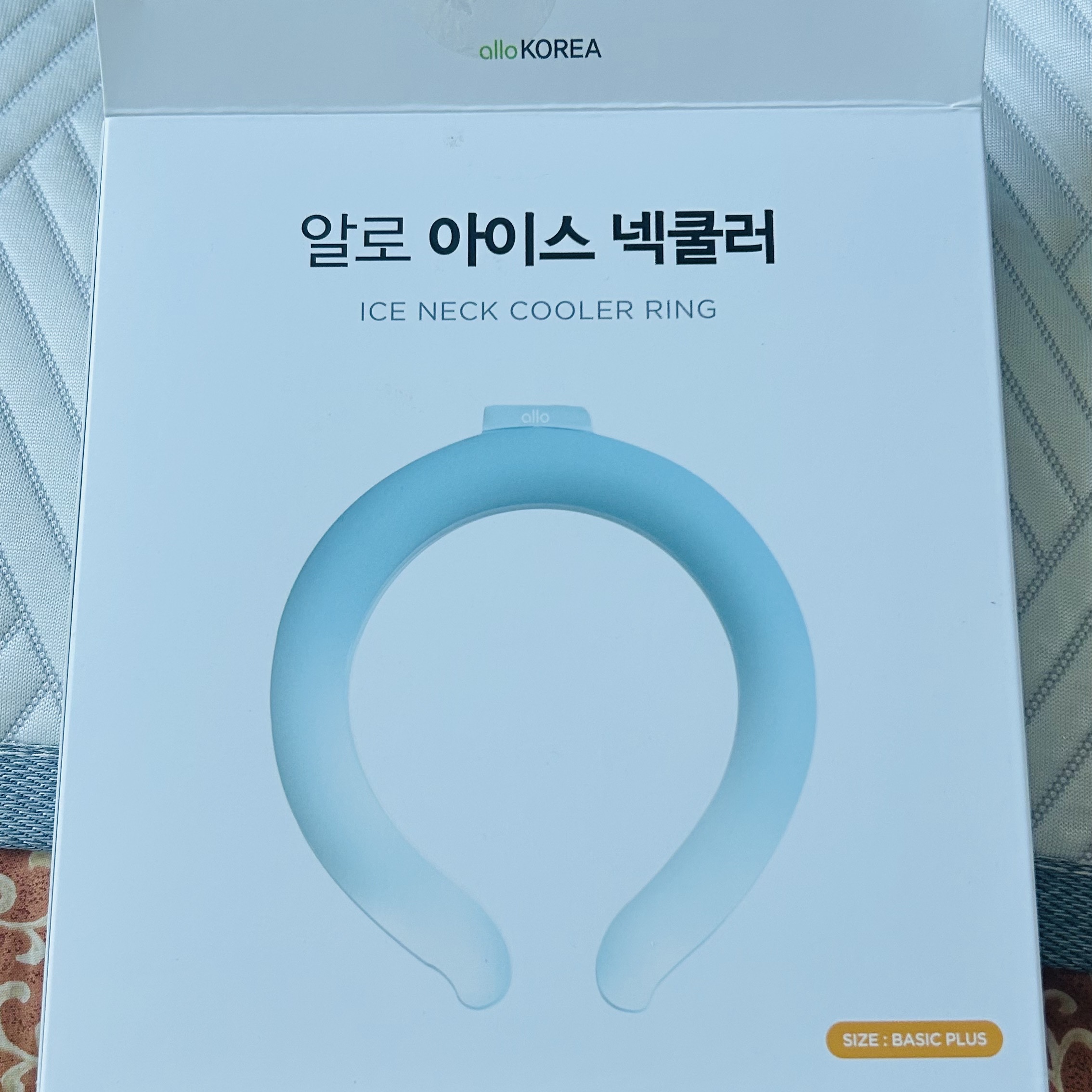 allokorea Coolscarf Cooling Ice Neck Cooler Muffler Ice Scarf NC1 착용 스타일 - 1