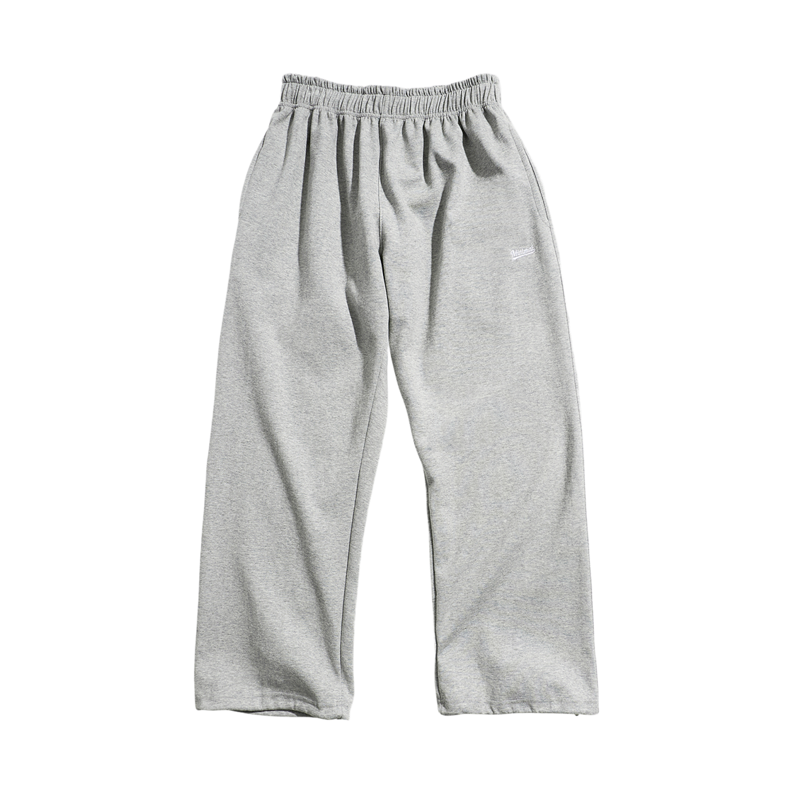 미니멀프로젝트 미니멀 자수 로고 2-WAY 스트링 와이드 스웨트 팬츠 MTP301-Z 그레이(MINIMALPROJECT Minimal Needlework Logo 2-Way String Wide Sweat Pant MTP301-Z Gray)