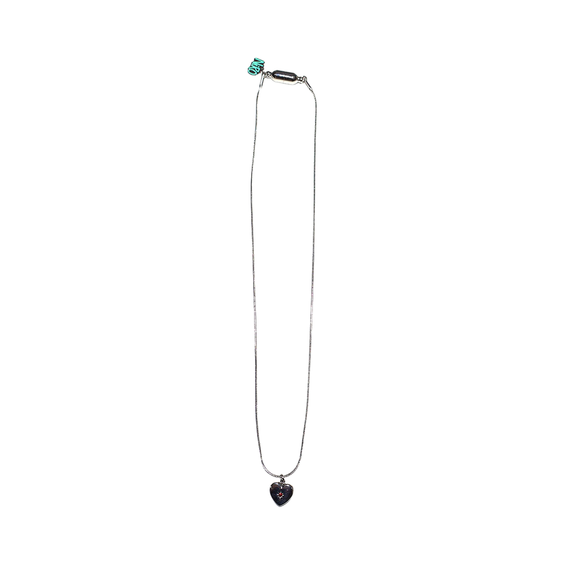 니로 세렌디피티 펄스널리즈 벌스 스톤 하트 네클리스 #143 씬(NiRO.SERENDiPiTY Personalized Birth Stone Heart Necklace #143 Thin) - 1