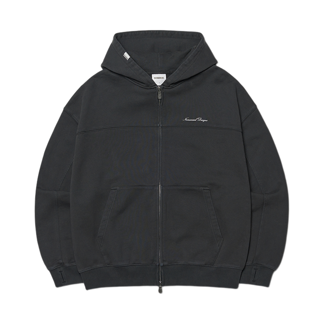 NMWF52HD09BLK NOMANUAL G.L Hooded Zip-Up Black