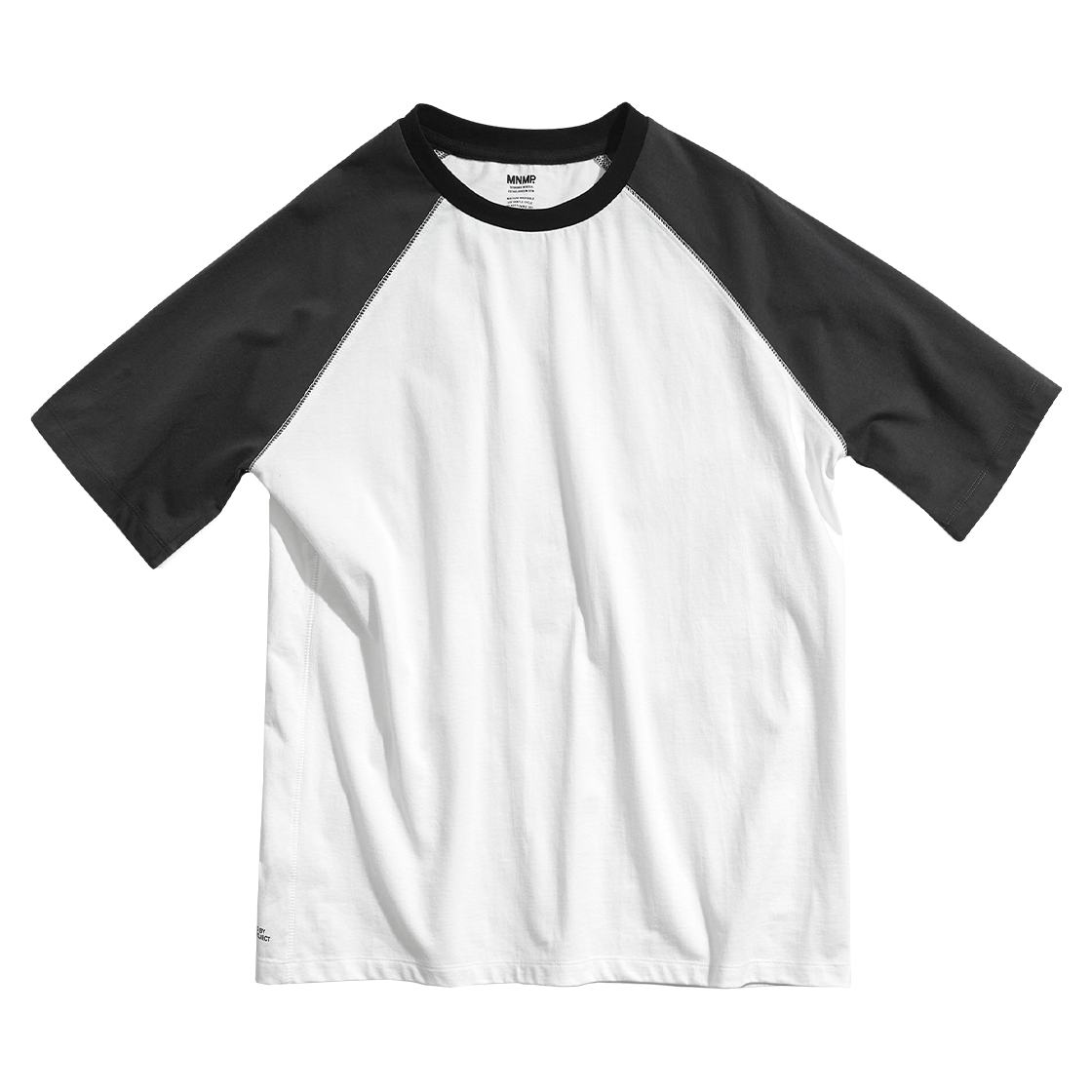 MST190WD MINIMALPROJECT Under Log Raglan Short Sleeve T-Shirt MST190 White Darkgray