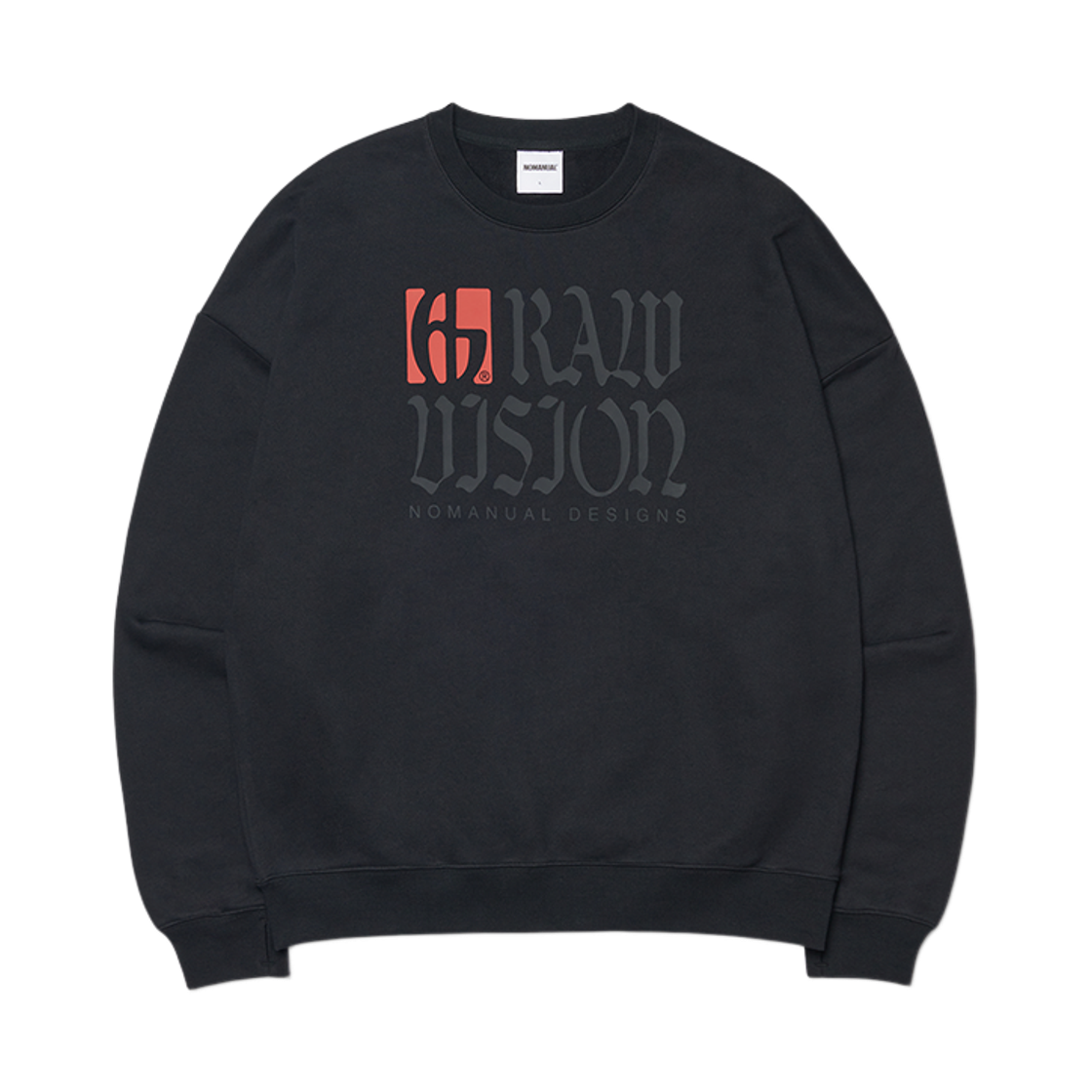 NMWF52SW01BLK NOMANUAL R.V Logo Sweatshirt Black