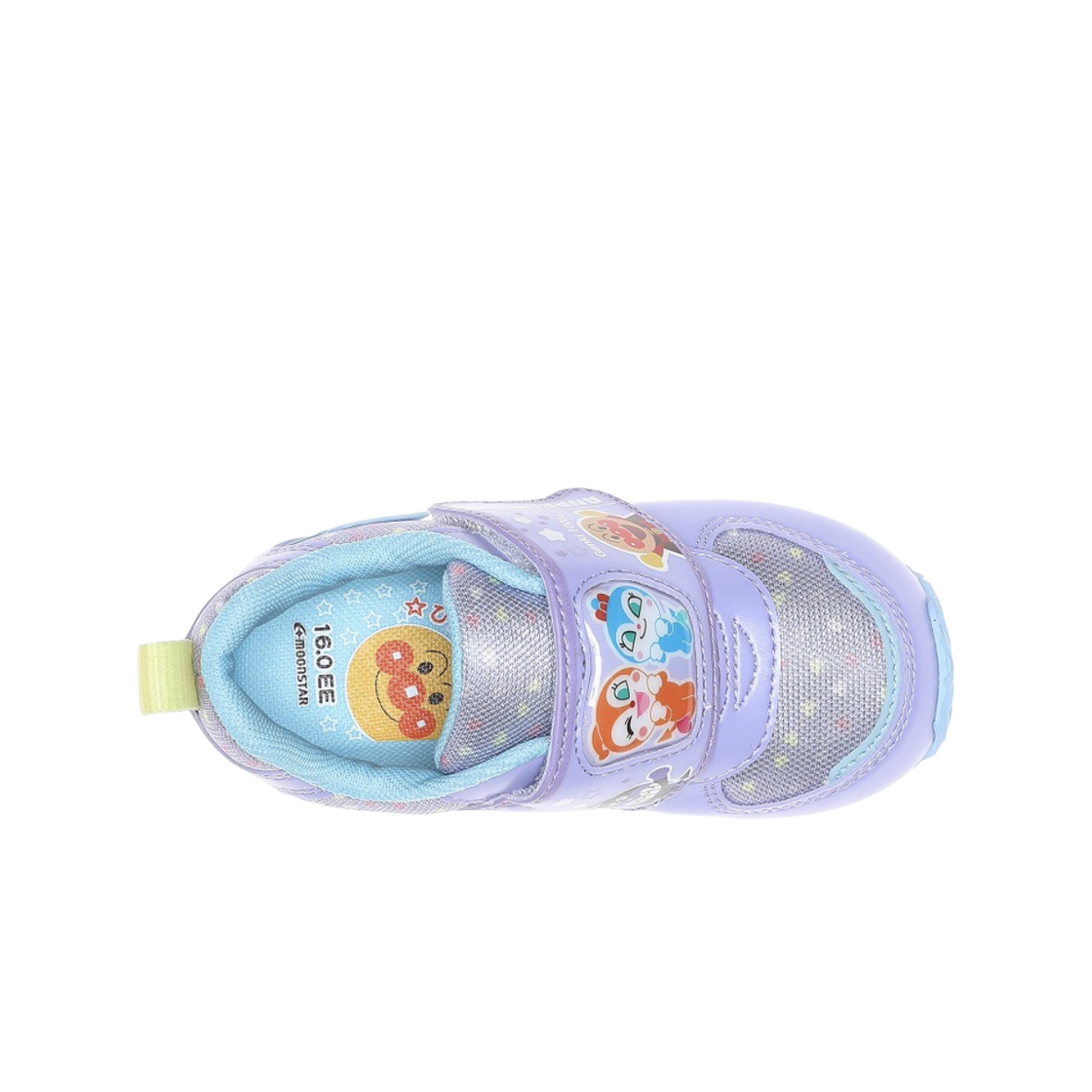(키즈) 문스타 x 호빵맨 스니커즈 퍼플 - 2E((Kids) Moonstar x Anpanman Sneakers Purple - 2E) - 2