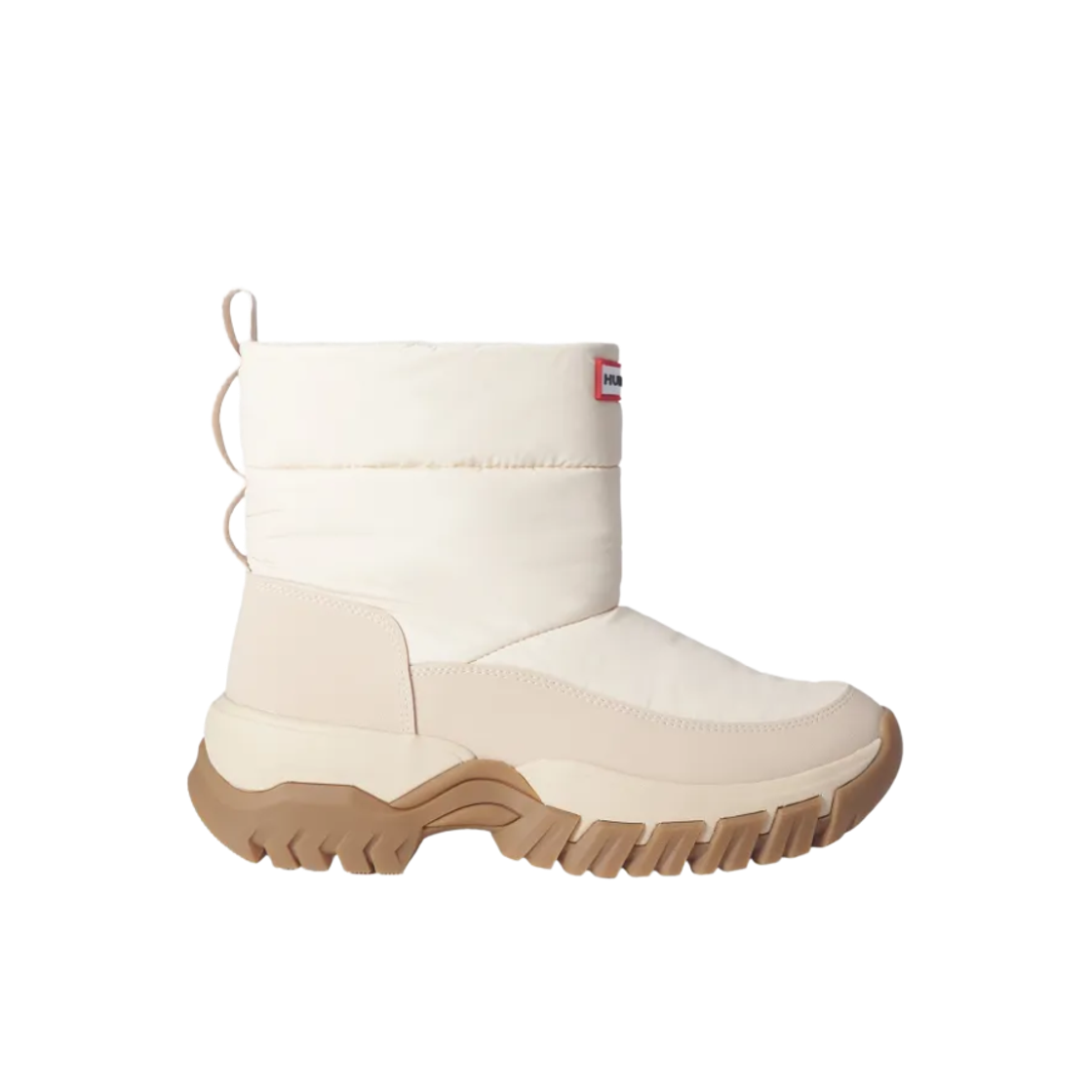 UFS7119WWU-CCG Hunter Intrepid Wanderer Short Snow Boots Canvas Cream Gum