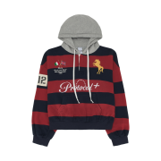 Protocol Index Stripe Polo Hoodie Red