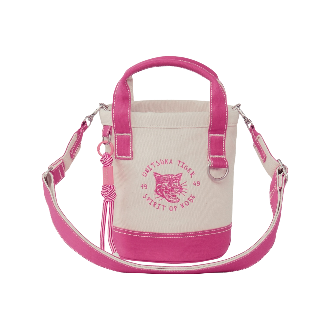 3183B263-700 Onitsuka Tiger Mini Canvas Tote Off White Light Pink