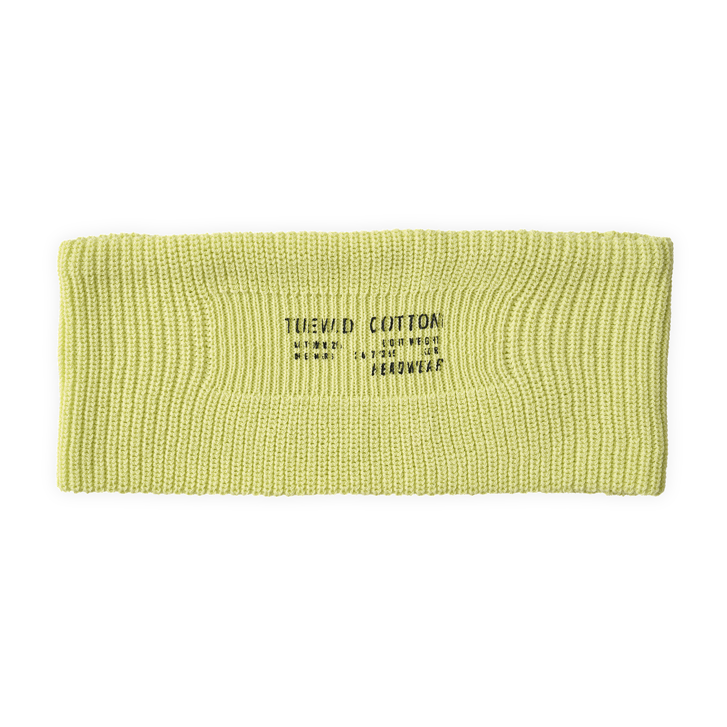 투위드 트쉬스트 코튼니트 헤드밴드 라임(Tuewid High-Twist Washed Cotton Knit Headband Lime)