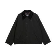 Barbour Transport Oversized Casual Jacket Black